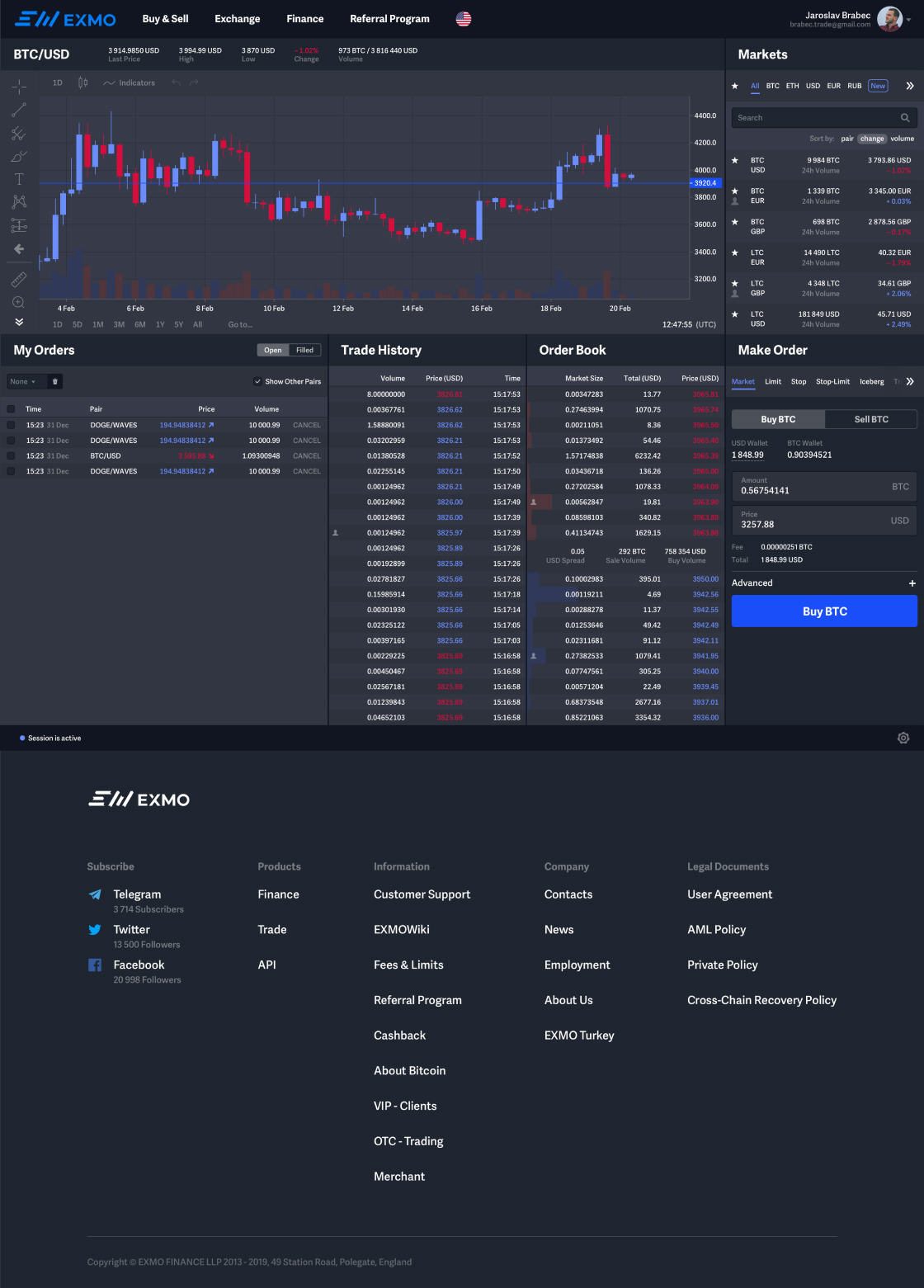 Exmo redesign concept preview