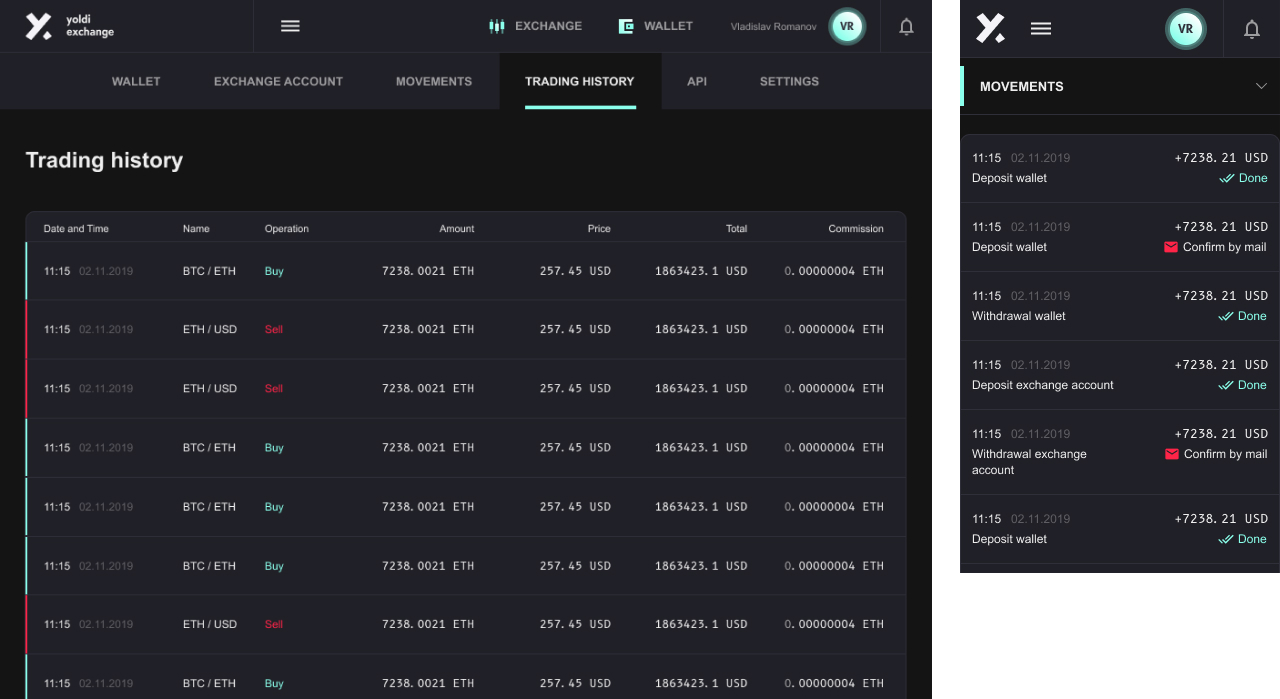 Yoldi Exchange design preview