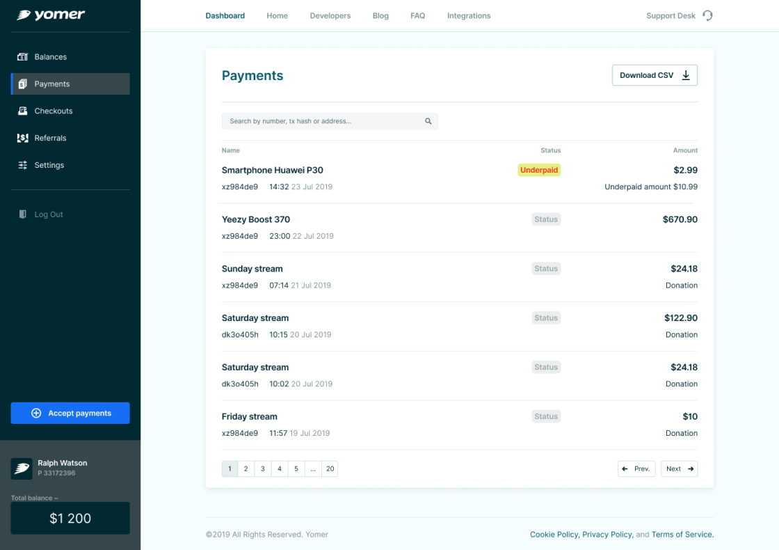 Yomer design preview